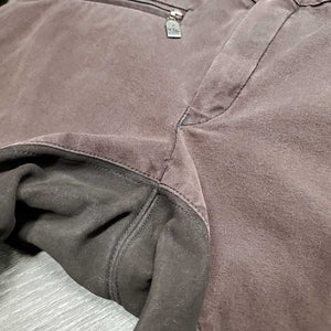 Full Seat Breeches *gc, faded, seam puckers, threads, older, unsticthed zip, pilly waist