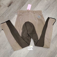 Full Seat Breeches *gc, faded, older, rubs, seam puckers, shrunk?, discolored spots, sm stains
