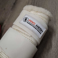 Pr Closed Boots, Fleece Lined, velcro *vgc, clean, hairy velcro, mnr clumpy & stains