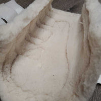 Pr Closed Boots, Fleece Lined, velcro *vgc, clean, hairy velcro, mnr clumpy & stains
