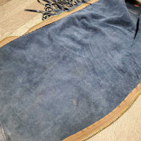 Leather Full Western Chaps, fringe *gc, rubs, mnr dirt?stains, fringe: missing, torn & cut
