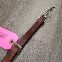 Adjustable Flat Running Martingale Attachment, buckle, snap *gc, rubs, faded, residue, dents, clean
