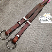 Adjustable Flat Running Martingale Attachment, buckle, snap *gc, rubs, faded, residue, dents, clean
