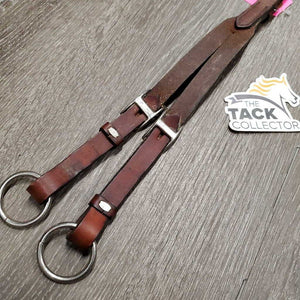 Adjustable Flat Running Martingale Attachment, buckle, snap *gc, rubs, faded, residue, dents, clean