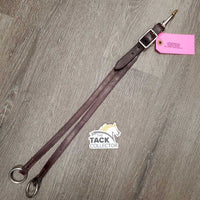 Flat Running Martingale Attachment, big buckle, spring snap *vgc, clean, residue, rubs, mnr twist, dents
