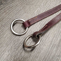 Flat Running Martingale Attachment, big buckle, spring snap *vgc, clean, residue, rubs, mnr twist, dents
