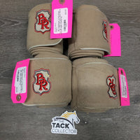 "Cobblestone" 4 Polo Wraps *vgc, clean, mnr hairy velcro, hair & pilly edges
