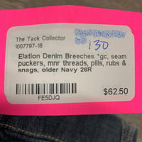 Breeches *gc, seam puckers, mnr threads, pills, rubs & snags, older
