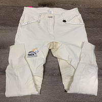 Euroseat Breeches *gc, v!stained seat & legs, pillyl edges, dingy?
