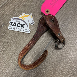 1 ONLY Western Thick Leather Spur Strap *fair, dirt, stains, dry, stiff, scraped, curled edges