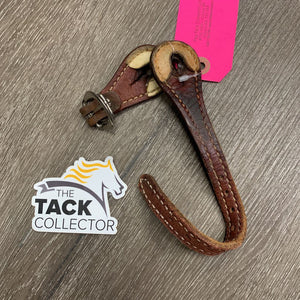 1 ONLY Western Thick Leather Spur Strap *fair, dirt, stains, dry, stiff, scraped, curled edges