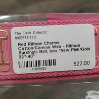 Cotton/Canvas Web - Ribbon Surcingle Belt, box *New
