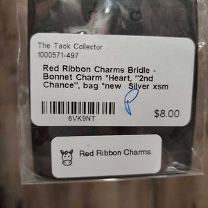 Bridle - Bonnet Charm *Heart, "2nd Chance", bag *new