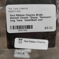 Bridle - Bonnet Charm "Stone, "Namaste", bag *new
