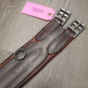 Lg Belly Girth, x2 LONG els, 2 D's, Caribiner *older, gc, faded, clean, dirty seams, scrapes, elastic, stains