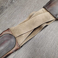 Lg Belly Girth, x2 LONG els, 2 D's, Caribiner *older, gc, faded, clean, dirty seams, scrapes, elastic, stains
