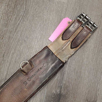 Lg Belly Girth, x2 els, 2 D's, Caribiner *older, gc, faded, dirty seams, scrapes, v.dry/creased inside, torn elastic
