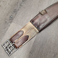 Lg Belly Girth, x2 els, 2 D's, Caribiner *older, gc, faded, dirty seams, scrapes, v.dry/creased inside, torn elastic
