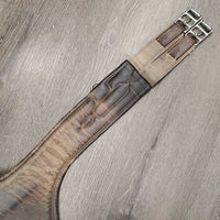 Lg Belly Girth, x2 els, 2 D's, Caribiner *older, gc, faded, dirty seams, scrapes, v.dry/creased inside, torn elastic
