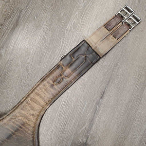 Lg Belly Girth, x2 els, 2 D's, Caribiner *older, gc, faded, dirty seams, scrapes, v.dry/creased inside, torn elastic
