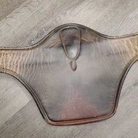 Lg Belly Girth, x2 els, 2 D's, Caribiner *older, gc, faded, dirty seams, scrapes, v.dry/creased inside, torn elastic
