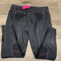 Euroseat Breeches, bling *vgc, mnr dirt?stains, thread & puckers, older
