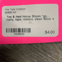 Toe & Heel Horse Shoes *gc, rusty, tape, residue, clean
