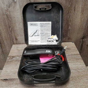 Clippers, box, brush *NO Blades, dirty, hairy, taped cord, worn toggle, WORKS, SOUND GREAT