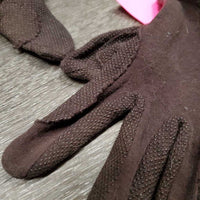 Pr Light Pimple Riding Gloves *gc, hairy, finger rubs, clean, faded, stains
