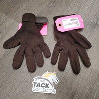 Pr Light Pimple Riding Gloves *gc, hairy, finger rubs, clean, faded, stains
