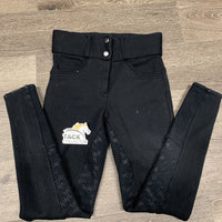 High Waist v.thick Fleece Full Seat Breeches *gc, hairy, pilly, rubs, fuzzy, missing bling
