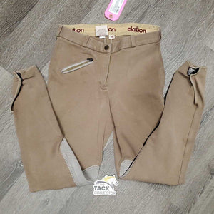 Hvy Cotton Breeches *gc/fair, faded, older, stains, edge rubs & frays, torn ankles, sm holes, hairy velcro