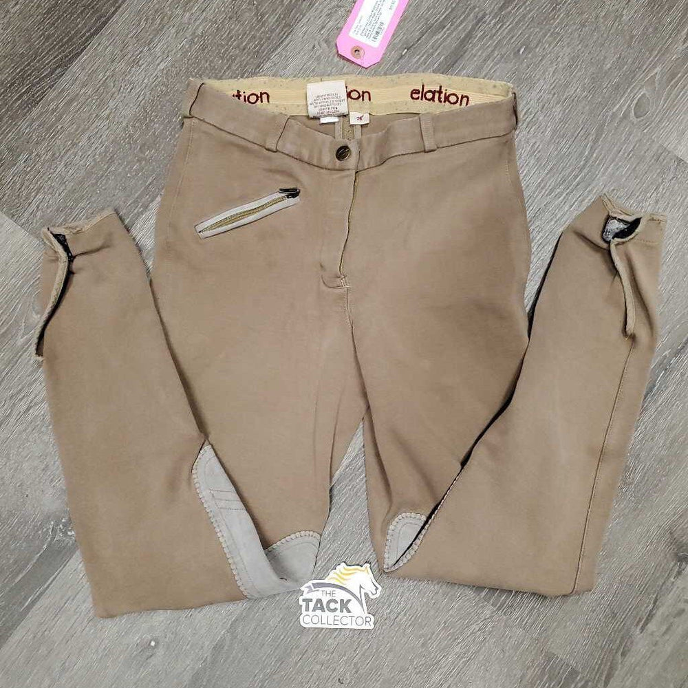 Hvy Cotton Breeches *gc/fair, faded, older, stains, edge rubs & frays, torn ankles, sm holes, hairy velcro