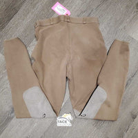 Hvy Cotton Breeches *gc/fair, faded, older, stains, edge rubs & frays, torn ankles, sm holes, hairy velcro
