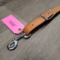 Thick Flat Wide Western Running Martingale Attachment, snap *vgc, mnr dirt, slices, discolor
