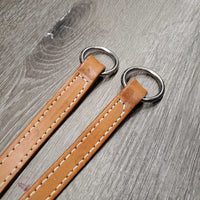 Thick Flat Wide Western Running Martingale Attachment, snap *vgc, mnr dirt, slices, discolor
