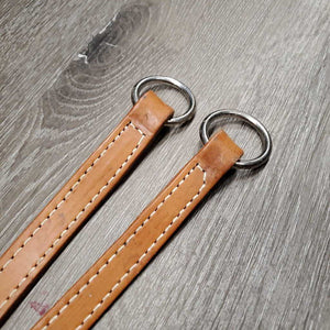 Thick Flat Wide Western Running Martingale Attachment, snap *vgc, mnr dirt, slices, discolor