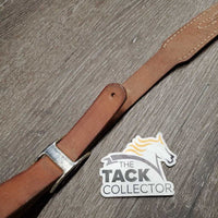 Thick Flat Wide Western Running Martingale Attachment, snap *vgc, mnr dirt, slices, discolor
