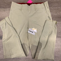 Side Zip Breeches *gc, older, seam puckers, stained seams, knees: curled edges, pilly & unstitched
