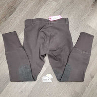 Hvy Cotton Euroseat Breeches *vgc, older, faded, mnr puckers, pills, dirt, hair
