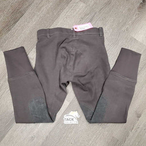 Hvy Cotton Euroseat Breeches *vgc, older, faded, mnr puckers, pills, dirt, hair