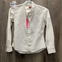 JUNIORS LS Show Shirt *NO Collars, dingy, discolored, seam puckers, crinkles, rubs/pills, older
