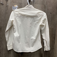JUNIORS LS Show Shirt *NO Collars, dingy, discolored, seam puckers, crinkles, rubs/pills, older

