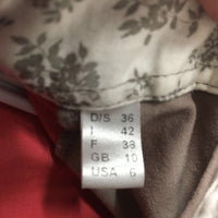 LS Shirt, 1/2 Button up *gc, older, crinkled collar, seam puckers
