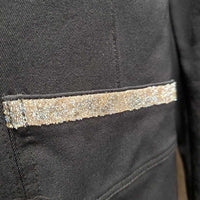 Technical Show Jacket, zipper, snaps *vgc, mnr dirt, stains, sparkle trim: wavy & losing glitter