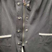 Technical Show Jacket, zipper, snaps *vgc, mnr dirt, stains, sparkle trim: wavy & losing glitter
