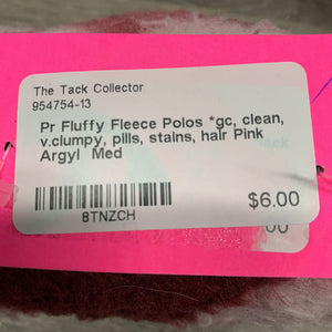 Pr Fluffy Fleece Polos *gc, clean, v.clumpy, pills, stains, hair