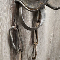 Vintage - Antique DRAFT Driving Bridle, Loose Ring Bit *gc/fair, dry, rubs, rust, rusted, dirt
