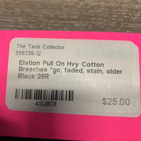 Pull On Hvy Cotton Breeches *gc, faded, stain, older
