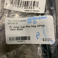 Pr Plastic Jump Cup Pins, string, bag *new
